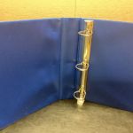 LINDNER Ringbinder( 3 Ringe ) für UNIPLATE   Blätter gebraucht Leer blau