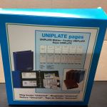LINDNER Ringbinder( 3 Ringe ) für UNIPLATE   Blätter gebraucht Leer blau