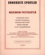 DDR 1963, Mich.-Nr.: 983-87 gest. auf Maximumkarten Zdr. Komplett  Antifa. Sportler