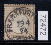 DR 1872, Mich.-Nr.: 11 gestempelt  mangel  lesen