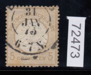 DR 1872, Mich.-Nr.: 22 gestempelt   FZL