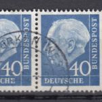 Bund 1956, Mich.-Nr.:  260 x gestempelt  paar  lesen