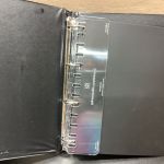 Leuchtturm Ringbinder ( 4 Ringe ) +   Kassette schwarz  20 schwarze  Hüllen Wattiert