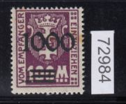 Danzig Porto 1923 Mi.Nr. P I/I * geprüft