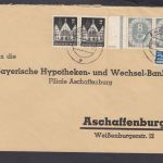 Bund 1951, Mich.-Nr.:  127 gestempelt  paar mit Schnittmarkierung
