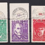 SBZ  1945 Mi.-Nr.:  20-22 gestempel  geprüft