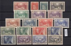 Andorra  Französisch  1937, Mich.-Nr.: 56-74 **   bitte lesen