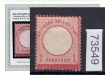 DR 1872, Mich.-Nr.:  4 (*)  geprüft  Befund
