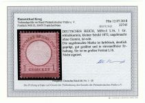 DR 1872, Mich.-Nr.:  4 (*)  geprüft  Befund