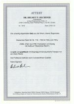 DR 1939, Mich.-Nr.: 716-729 **  Eckrand  lesen
