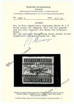Feldpost, Mi.-Nr. 7 B * geprüft  Attest