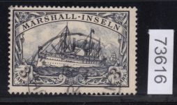 Kolonien Marshall-Inseln 1901, Mich.-Nr.: 24 gestempelt