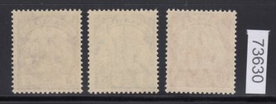 Kolonien Samoa 1915, Mich.-Nr.: 20-22 **