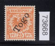 Kolonien Togo 1897 , Mich.-Nr.: 5 b *