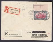 Kolonien Togo 1900, Mich.-Nr.:19 gest. Brief  geprüft  Attest  LOME-Berlin Friedenau