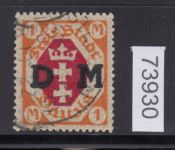 Danzig Dienst 1921 Mi.Nr. D 11 IV  gestempelt geprüft  Befund   Plattenfehler   170,00