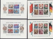 DDR 1953, Mich.-Nr.: 342-422 (mit Block 8+9 A+B) gestempelt Komplett