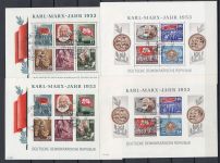 DDR 1953, Mich.-Nr.: 342-422 (mit Block 8+9 A+B) gestempelt Komplett