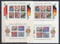 DDR 1953, Mich.-Nr.: 342-422 (mit Block 8+9 A+B) gestempelt Komplett