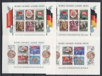 DDR 1953, Mich.-Nr.: 342-422 (mit Block 8+9 A+B) gestempelt Komplett