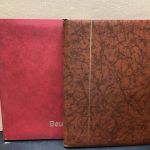 Briefmarkenalbum 2 Stück a  32 Seiten schwarz gebraucht LESEN