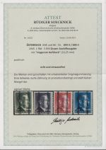 Österreich 1945, Mich.-Nr.: 693-696 II ** geprüft  Attest