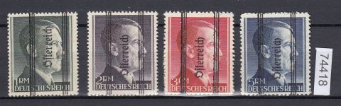 Österreich 1945, Mich.-Nr.: 693-696 II ** geprüft  Attest