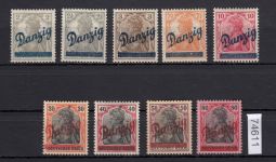Danzig 1920 Mi.Nr. 32-40 *