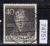 Berlin 1952, Mich.-Nr.:100 LUXUS Vollstempel Berlin-Charlottenburg