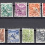 Schweiz Dienst 1937 : Mi.-Nr.: 19-27 gestempelt