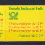 Berlin 1980, Mich.-Nr.: MH 11 dc  **  + Plattenfehler
