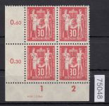 DDR 1949, Mich.-Nr.: 244 ** DV Eckrand 4er.-Block Druckvermerk