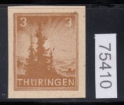 SBZ  1945 Mi.-Nr.: 92 AY a z1 U  ** geprüft    vierseitig ungezähnt