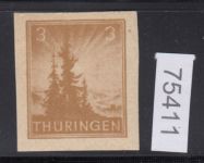 SBZ  1945 Mi.-Nr.: 92 AX a p2 U  ** geprüft  Befund    vierseitig ungezähnt