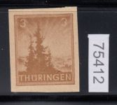 SBZ  1945 Mi.-Nr.: 92 AY a z2 U  ** geprüft    vierseitig ungezähnt