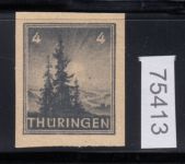 SBZ  1945 Mi.-Nr.: 93 AX p1 U  ** geprüft    vierseitig ungezähnt