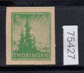 SBZ  1945 Mi.-Nr.: 94 AY b y U  ** geprüft  Befund    vierseitig ungezähnt