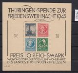 SBZ  1945 Mi.-Nr.:  Block 2 Stempelt  FALSCH  geprüft