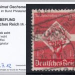 DR 1935, Mich.-Nr.: 572 y gestempelt  geprüft