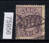 DR Dienst 1920, Mich.-Nr.:D 21 I gestempelt  geprüft