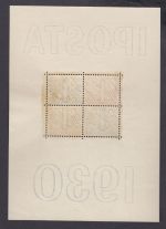 DR 1930, Mich.-Nr.: 446-449 Block 1 *  (Marken **)