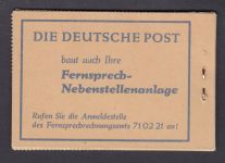 Berlin 1952, Mich.-Nr.: MH 2 **  H-Blätter 5-10   lesen