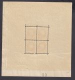 Belgien 1924, Mich.-Nr.: 186 **  Kleinbogen