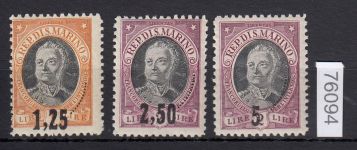San Marino 1927, Mich.-Nr.: 133-35 *