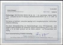 DR 1872, Mich.-Nr.:  4 gestempelt  Luxus   Beesenlaublingen   geprüft  Befund