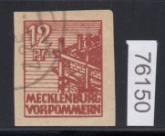 SBZ  1945 Mi.-Nr.:  36 y d U   gestempelt geprüft Befund