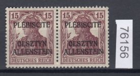 Abstimmung. Allenstein 1920, Mi.-Nr.  4 b I *  geprüft  Befund