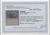 Abstimmung. Allenstein 1920, Mi.-Nr. 14 DD *  geprüft  Befund   Doppeldruck