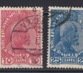 Liechtenstein 1912 : Mi.-Nr.:1-3  gestempelt