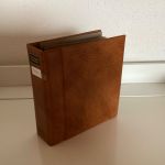 SAFE Album Braun Compact - Luxus  leer 4-Ringe mit Folien gebraucht